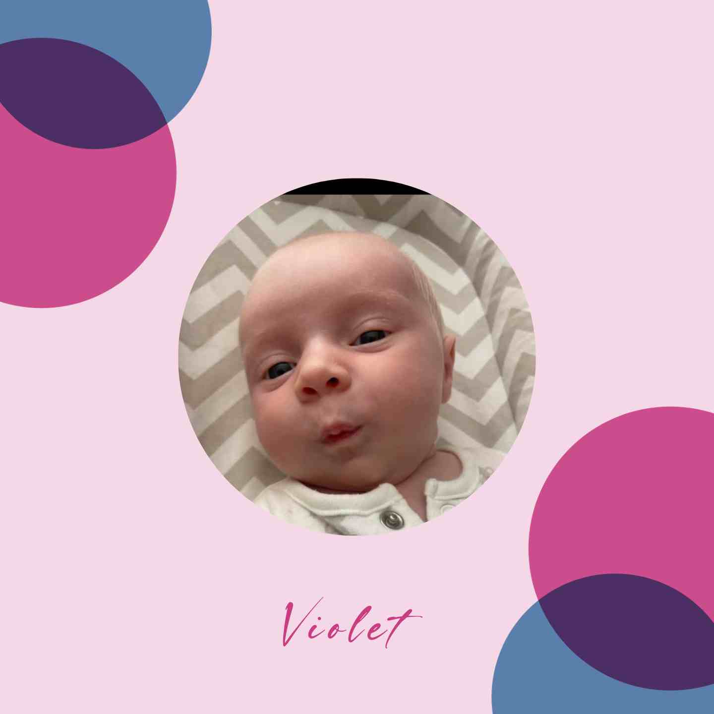 Welcome to the world, baby Violet!